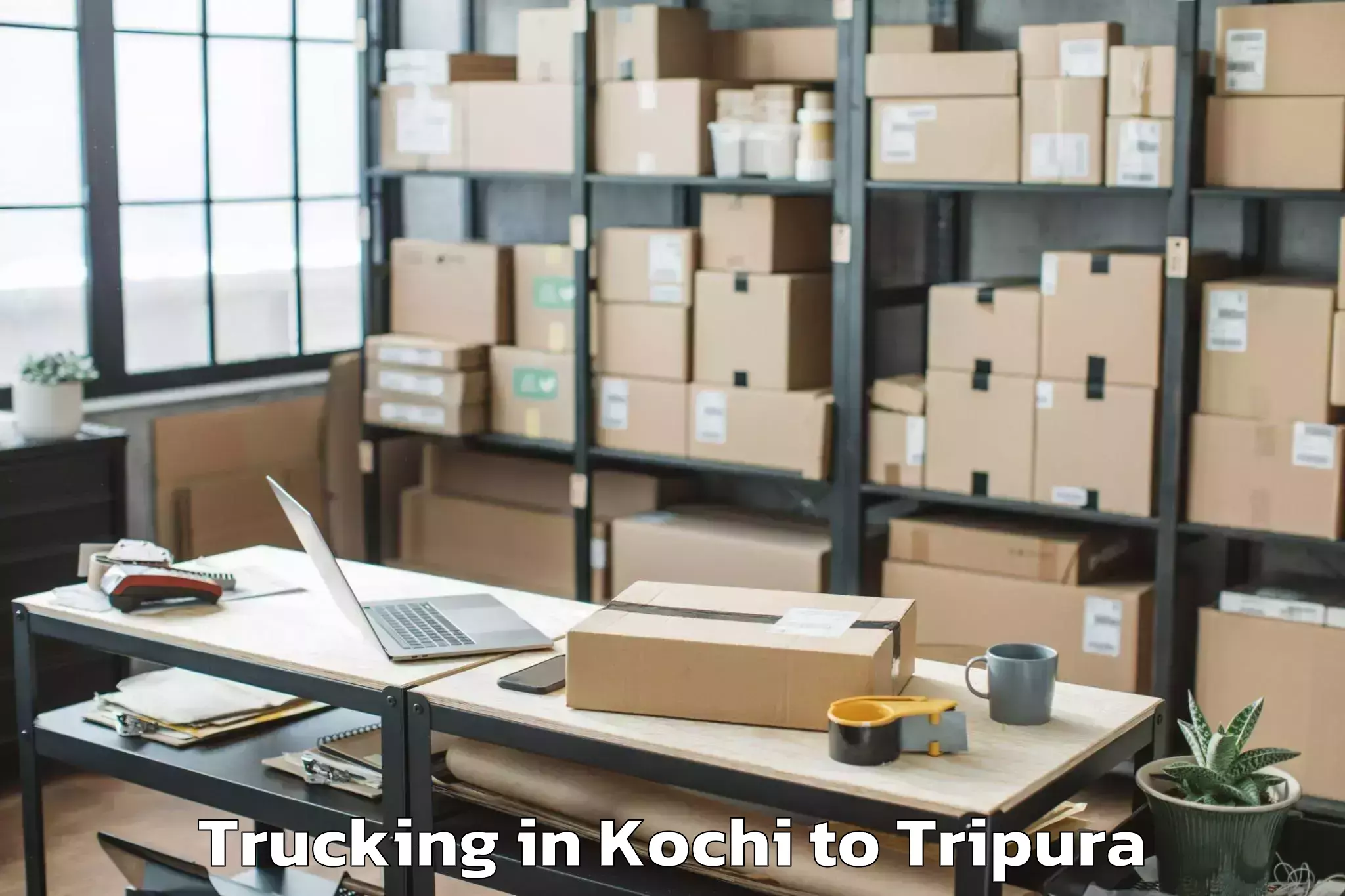 Get Kochi to Amarpur Gomati Trucking